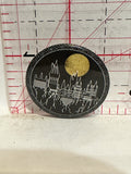 Castle Full Moon Button Pinback