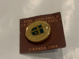 Pope John Paul II 1984 Visit Lapel Hat Pin BJ