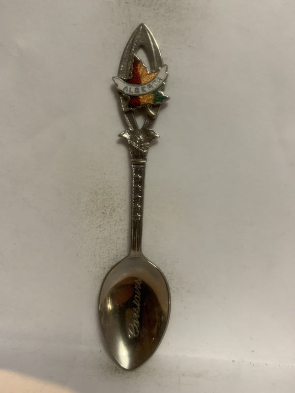 Carstairs Alberta Maple Leaf Souvenir Spoon