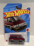 Red 1986 Toyota Van HW J-Imports 7/10 173/250 HCT15 2021 Hot Wheels Diecast Car