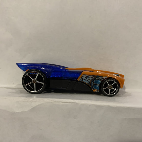 Blue Orange Buzz Bomb Hot Wheels Diecast Car DI