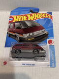 Red 1986 Toyota Van HW J-Imports 7/10 173/250 HCT15 2021 Hot Wheels Diecast Car