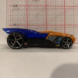 Blue Orange Buzz Bomb Hot Wheels Diecast Car DI