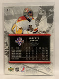 #41 Roberto Luongo Florida Panthers 2005-06 Upper Deck Rookie Update Hockey Card