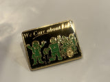 We Care About Kids Lapel Hat Pin BJ