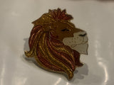 Lion Head Mane Lapel Hat Pin DP