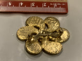 Orange Flower Pedals Lapel Hat Pin DP