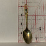 Pink Carnation Flowers Collectable Souvenir Spoon DI