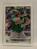 #42 Mitch Moreland Oakland Athletics 2022 Topps Series 1 Baseball Card MLB