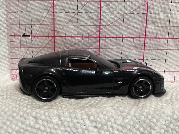Black Chevy Corvette ZRI MB749 1/60 2008 Matchbox Diecast Car