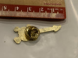 Skull Cross Bones Guitar Lapel Hat Pin BJ