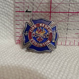 Edmonton Fire Rescue Logo Emblem  Lapel Pin