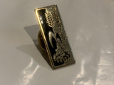 Redwater Alberta Logo Oil Derrick Wheat Lapel Hat Pin DP