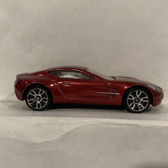 Red Aston Martin One-77 ©2011 Hot Wheels Diecast Car DJ