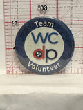 Team WCDP Volunteer Button Pinback