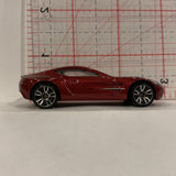 Red Aston Martin One-77 ©2011 Hot Wheels Diecast Car DJ