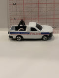 White Highway Patrol Police Truck Unbranded Toy Diecast Car