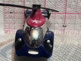 Silver Blue Red Helicopter Unbranded  Diecast Car