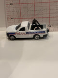White Highway Patrol Police Truck Unbranded Toy Diecast Car