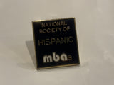 National Society of Hispanic MBAs Logo Lapel Hat Pin BK