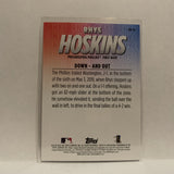 RH-24 Rhys Hoskins Down and Out Philadelphia Phillies 2020 Topps Series 1 Baseball Card IB
