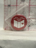 Love Books Button Pinback