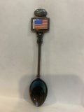 USA Flag Globe Souvenir Spoon