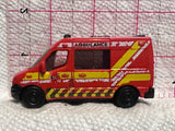 Red Ambulance Renault Master MB885 2011 Matchbox Diecast Car