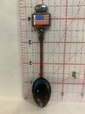 USA Flag Globe Souvenir Spoon