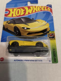 Yellow Automobili Pininfarina Battista HW Exotics2/10 171/250 HCV89 2021 Hot Wheels Diecast Car