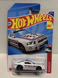 White Track Patrol Ford Mustang GT Concept HW Rescue 4/10 188/250 HCW25 G1 2021 Hot Wheels Diecast Car