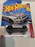 White Track Patrol Ford Mustang GT Concept HW Rescue 4/10 188/250 HCW25 G1 2021 Hot Wheels Diecast Car