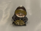 Grumpy Boy Lapel Hat Pin BK