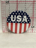 USA American Flag Button Pinback