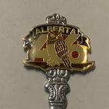 Alberta 46 Owl Collectable Souvenir Spoon DJ