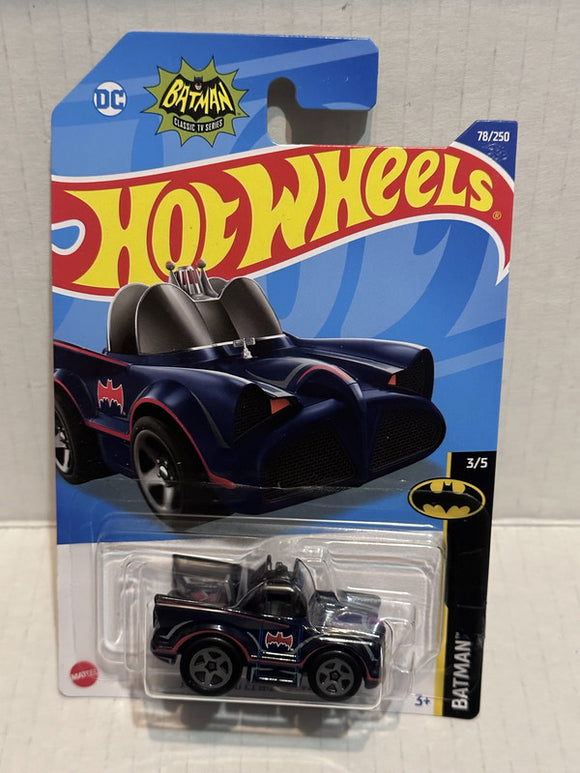 Black Classic TV Series Batmobile Batman 3/5 78/250 HCW60 2021 Hot Wheels Diecast Car