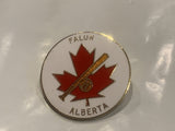 Falun Alberta Baseball Maple Leaf Lapel Hat Pin DQ