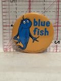 Blue Fish Dr Suess Button Pinback