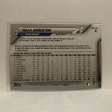 #41 Brian Anderson Miami Marlins 2020 Topps Series 1 Baseball Card IC