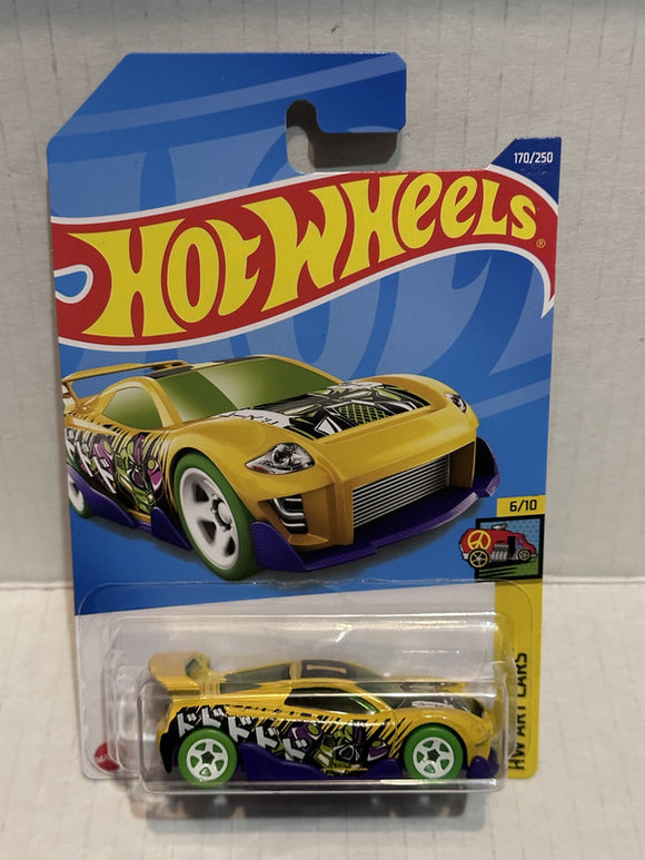 Yellow MS-T Suzuka HW Art Cars 6/10 170/250 HCW44 2021 Hot Wheels Diecast Car