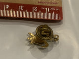 Green Gem Sea Turtle Lapel Hat Pin BK