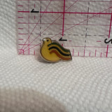 Whitte Dove Rainbow Wings  Lapel Pin