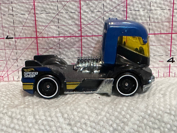 Blue Speed Shop Rig Heat 2016 Hot Wheels Diecast Car