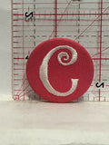 Letter C Button Pinback