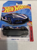 Blue Corvette C8.R Then and Now 1/10 190/250 HCT73 2021 Hot Wheels Diecast Car
