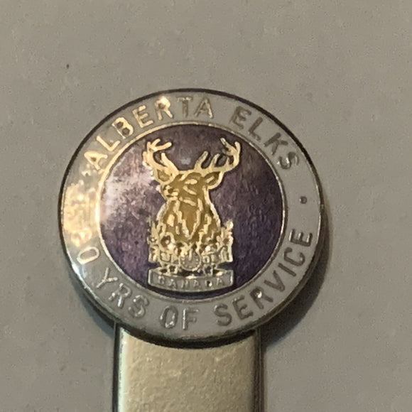 Alberta Elks 60 Years of Service Canada Collectable Souvenir Spoon DJ