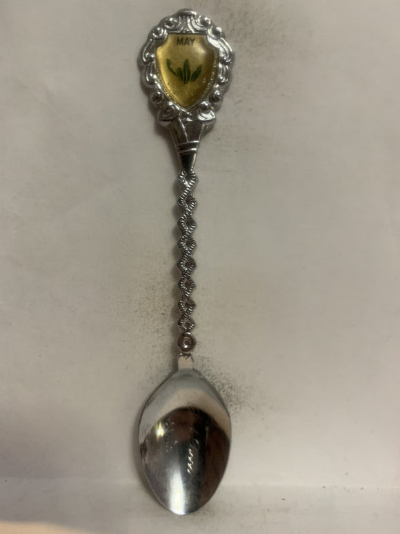 Red Deer Alta Alberta May Lily of the Valley Souvenir Spoon