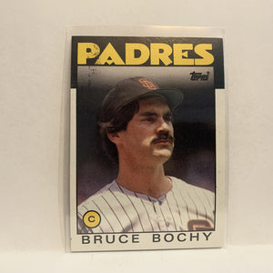 #608 Bruce Bochy San Diego Padres 1986 Topps Baseball Card ID