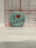 I Love Oregon Button Pinback