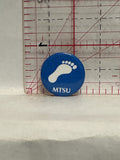 MTSU Foot Print Button Pinback